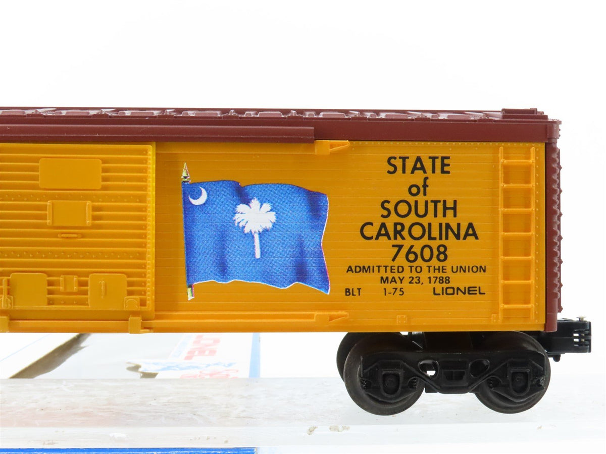 O Gauge 3-Rail Lionel 6-7608 State of South Carolina Single Door Box Car #7608