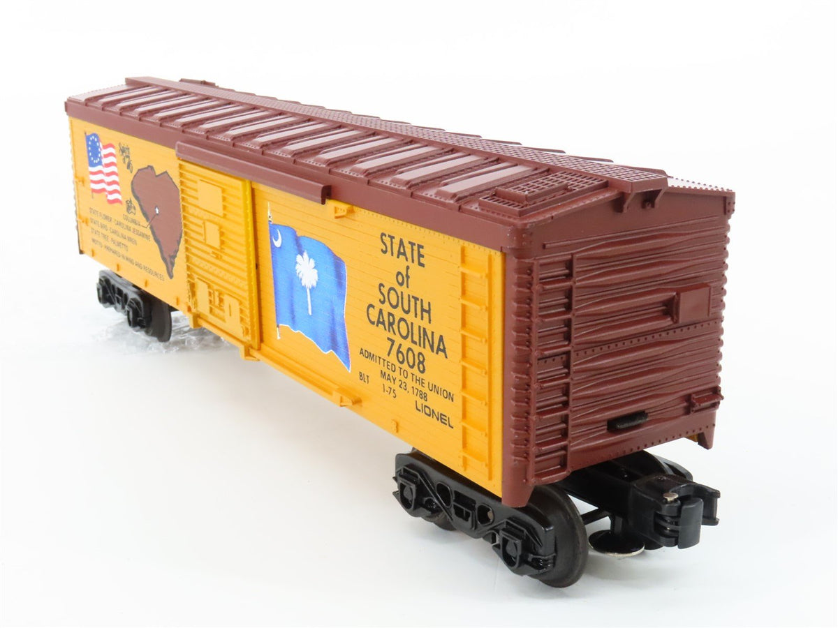 O Gauge 3-Rail Lionel 6-7608 State of South Carolina Single Door Box Car #7608