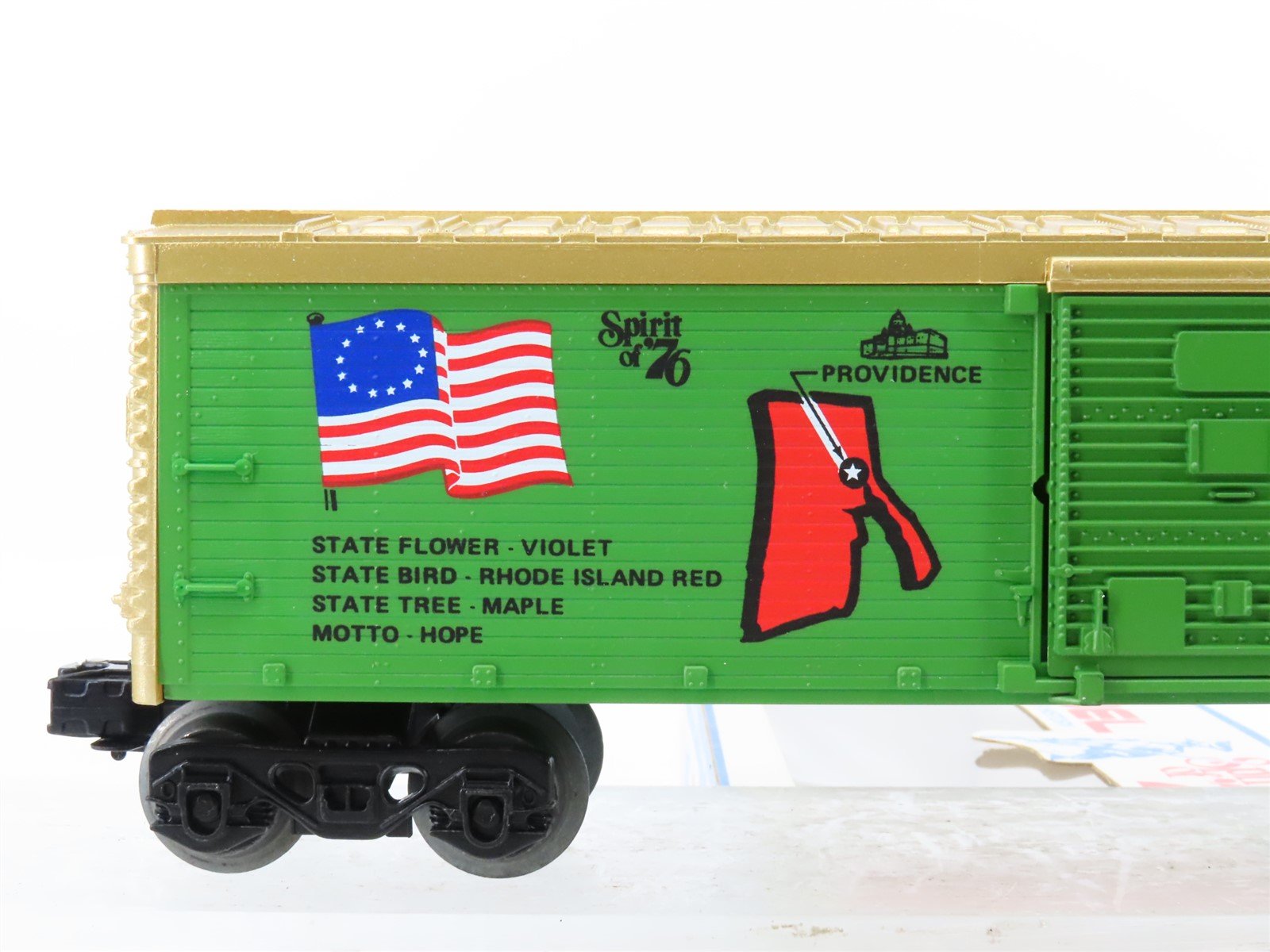 O Gauge 3-Rail Lionel 6-7613 State of Rhode Island Single Door Box Car #7613