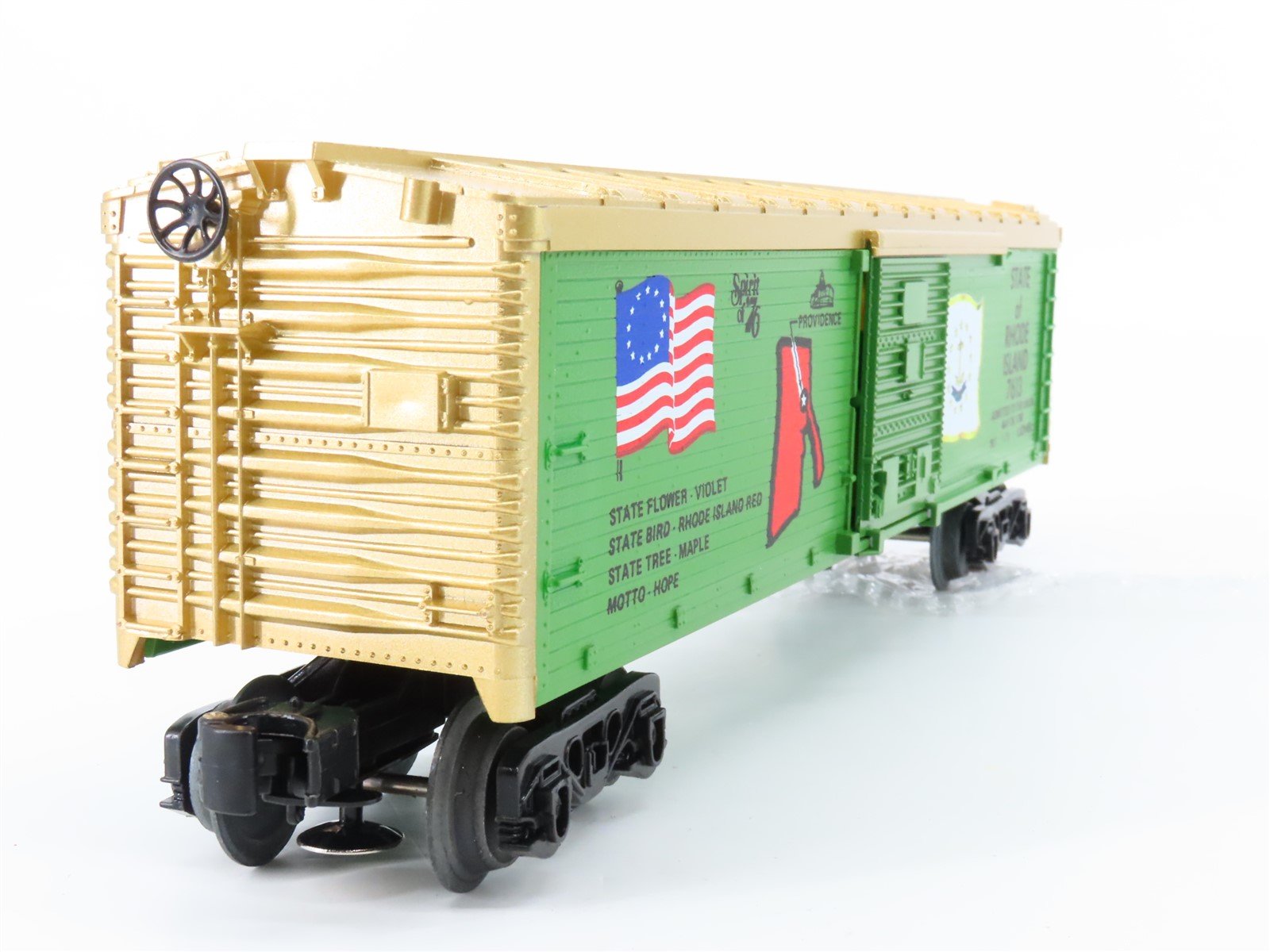 O Gauge 3-Rail Lionel 6-7613 State of Rhode Island Single Door Box Car #7613
