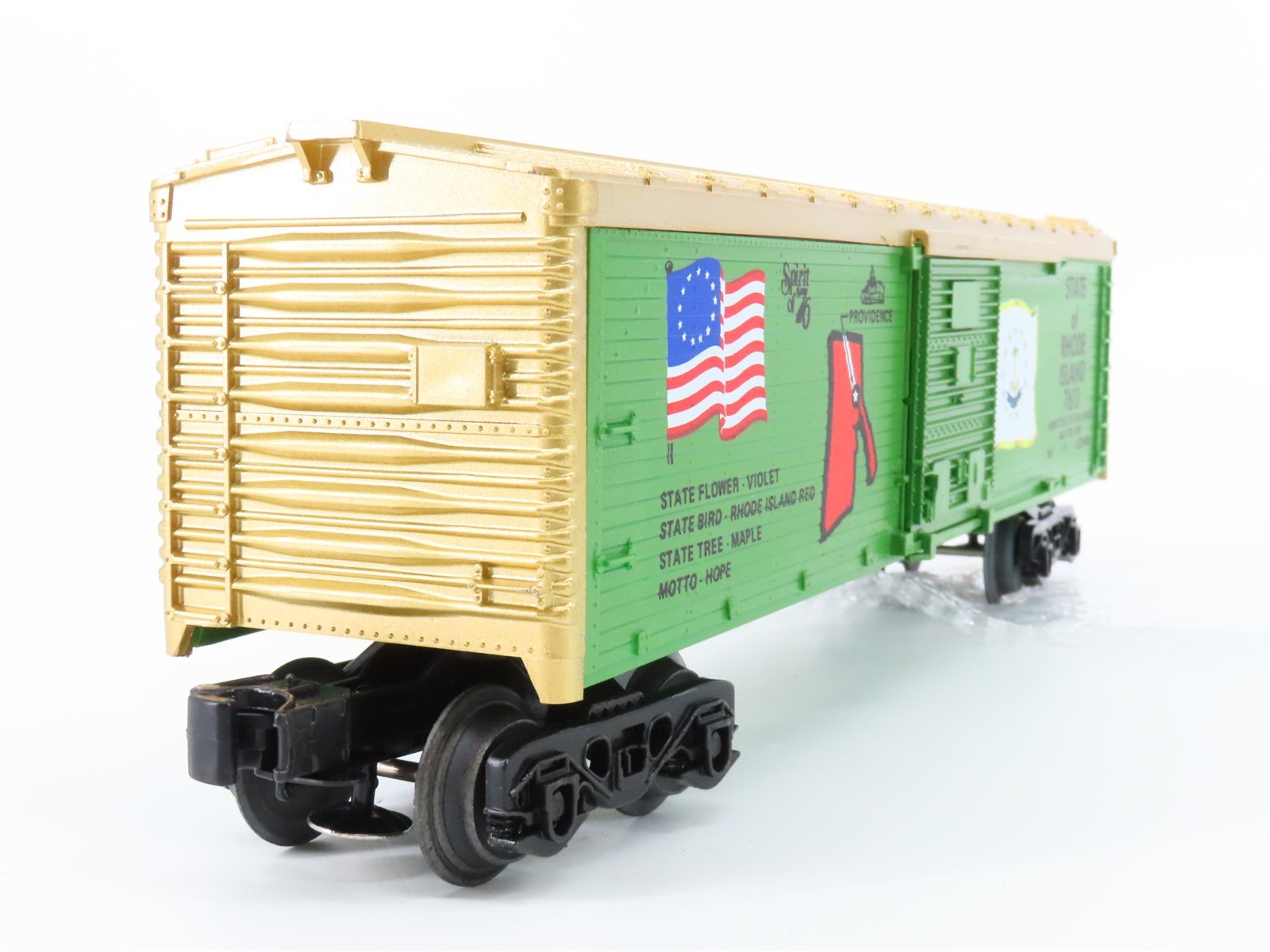 O Gauge 3-Rail Lionel 6-7613 State of Rhode Island Single Door Box Car #7613