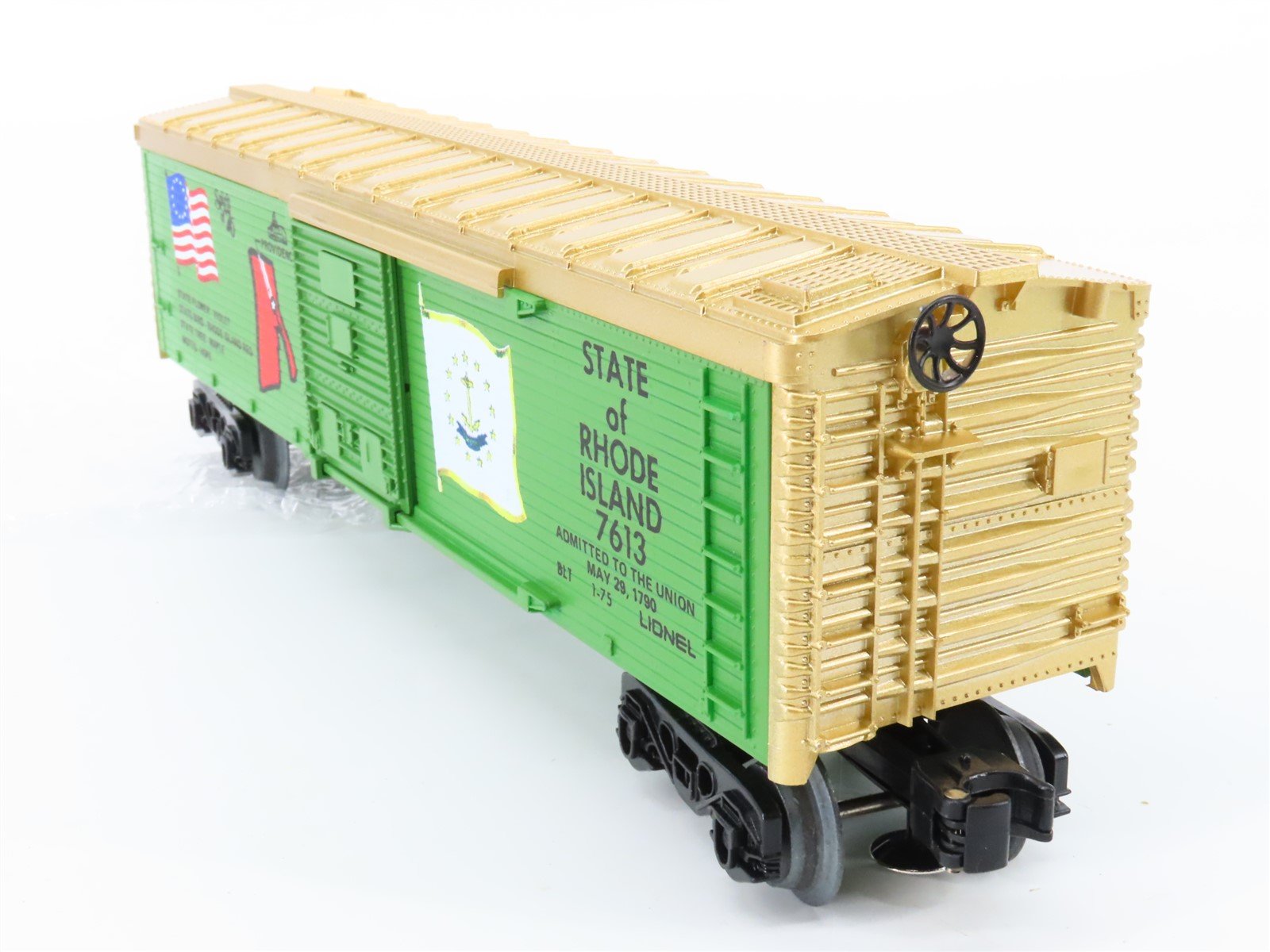 O Gauge 3-Rail Lionel 6-7613 State of Rhode Island Single Door Box Car #7613