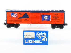 O Gauge 3-Rail Lionel 6-7610 State of Virginia Single Door Box Car #7610