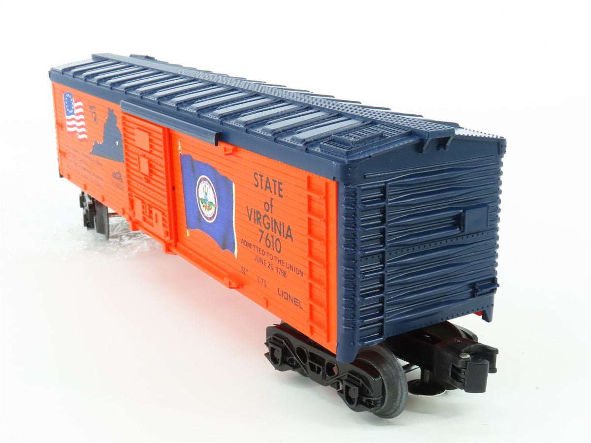O Gauge 3-Rail Lionel 6-7610 State of Virginia Single Door Box Car #7610