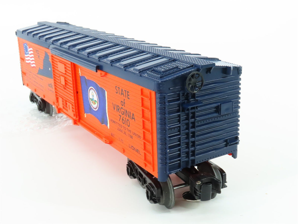 O Gauge 3-Rail Lionel 6-7610 State of Virginia Single Door Box Car #7610
