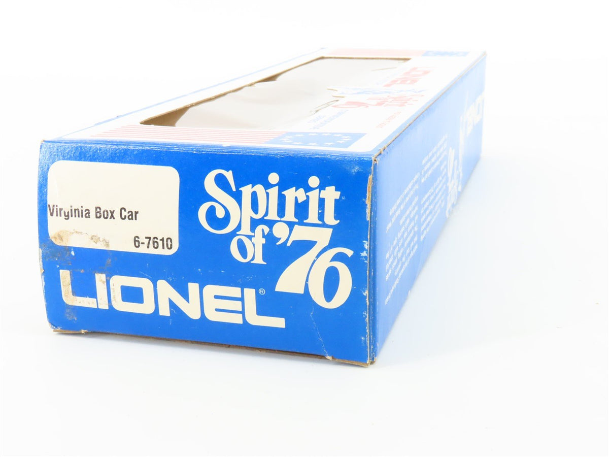 O Gauge 3-Rail Lionel 6-7610 State of Virginia Single Door Box Car #7610