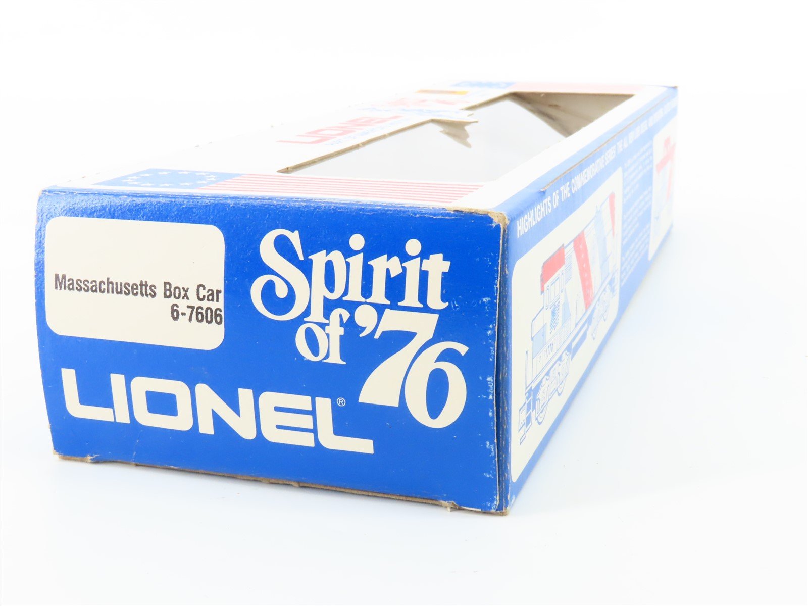 O Gauge 3-Rail Lionel 6-7606 State of Massachusetts Single Door Box Car #7606