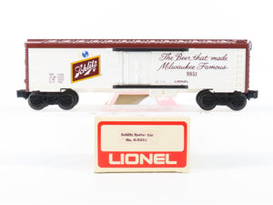 O Gauge 3-Rail Lionel 6-9851 Schlitz Beer Reefer #9851