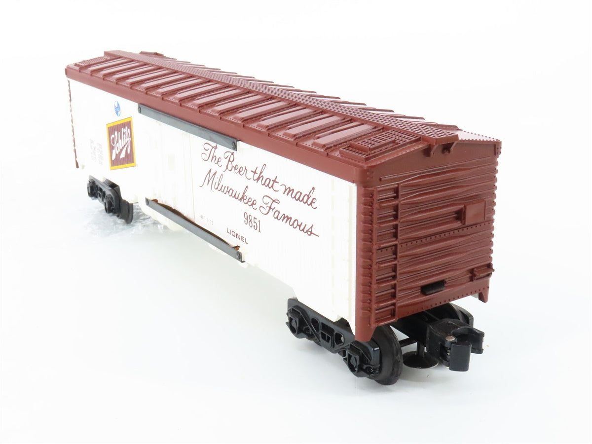 O Gauge 3-Rail Lionel 6-9851 Schlitz Beer Reefer #9851