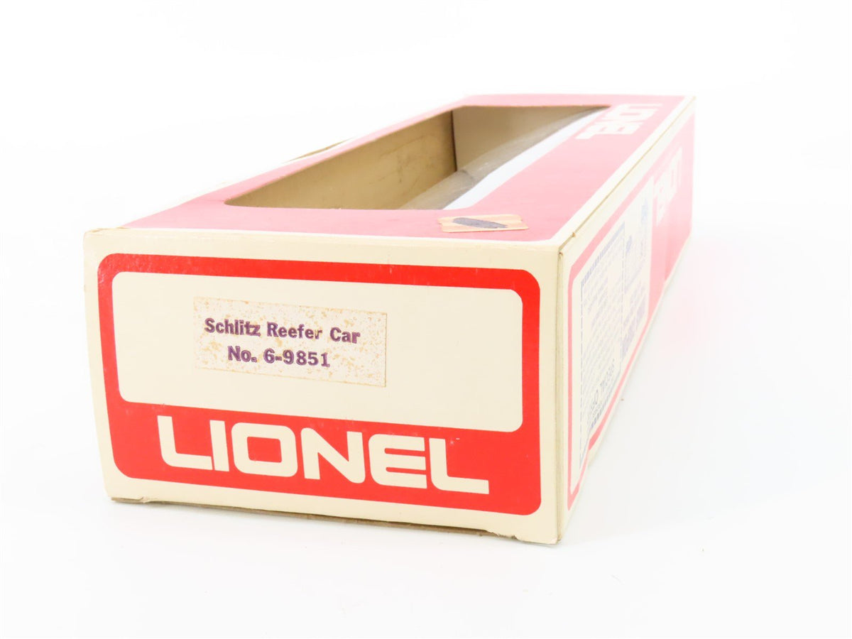 O Gauge 3-Rail Lionel 6-9851 Schlitz Beer Reefer #9851