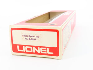 O Gauge 3-Rail Lionel 6-9851 Schlitz Beer Reefer #9851