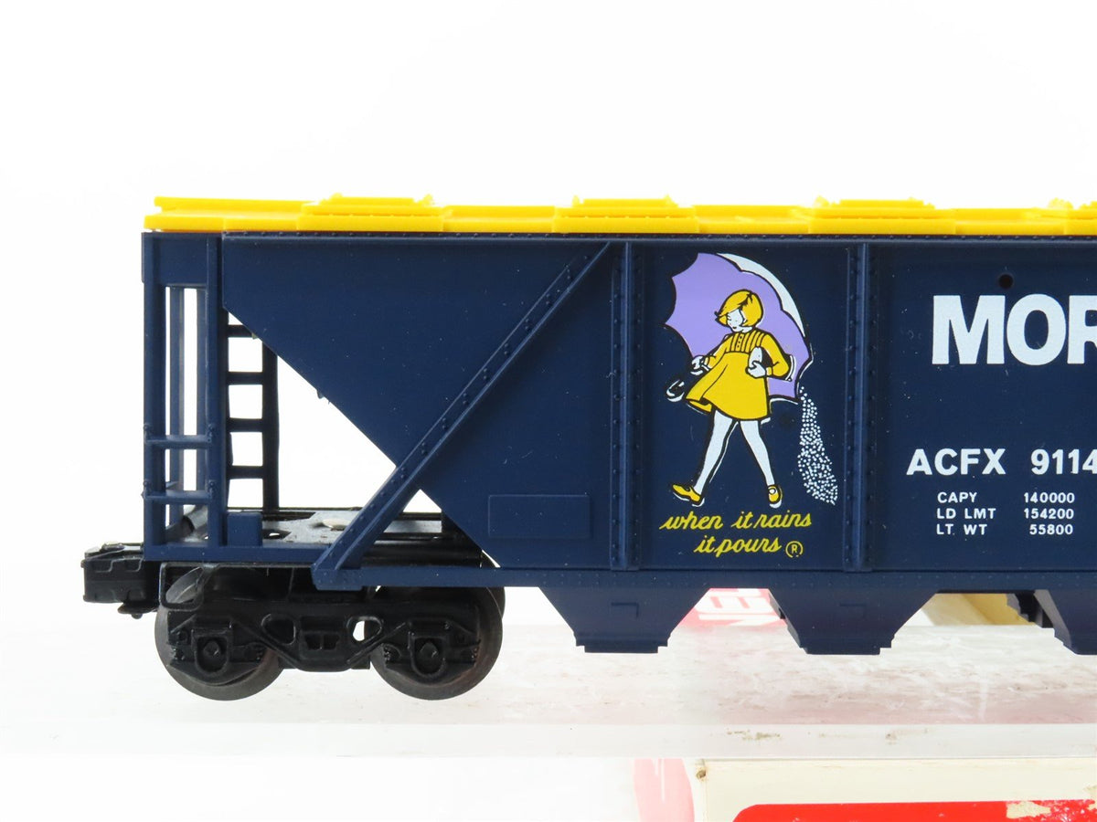 O Gauge 3-Rail Lionel 6-9114 ACFX Morton Salt 4-Bay Covered Hopper #9114