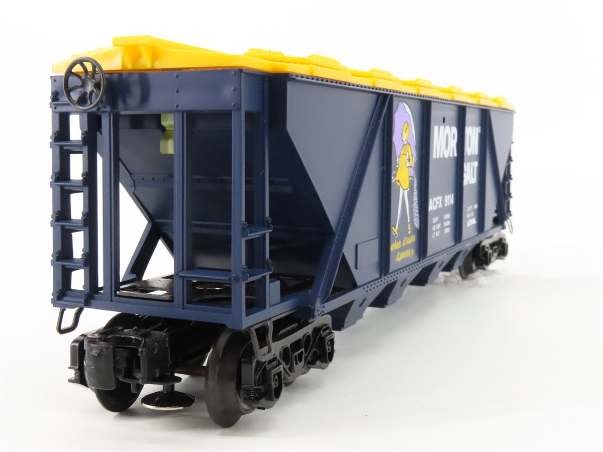 O Gauge 3-Rail Lionel 6-9114 ACFX Morton Salt 4-Bay Covered Hopper #9114