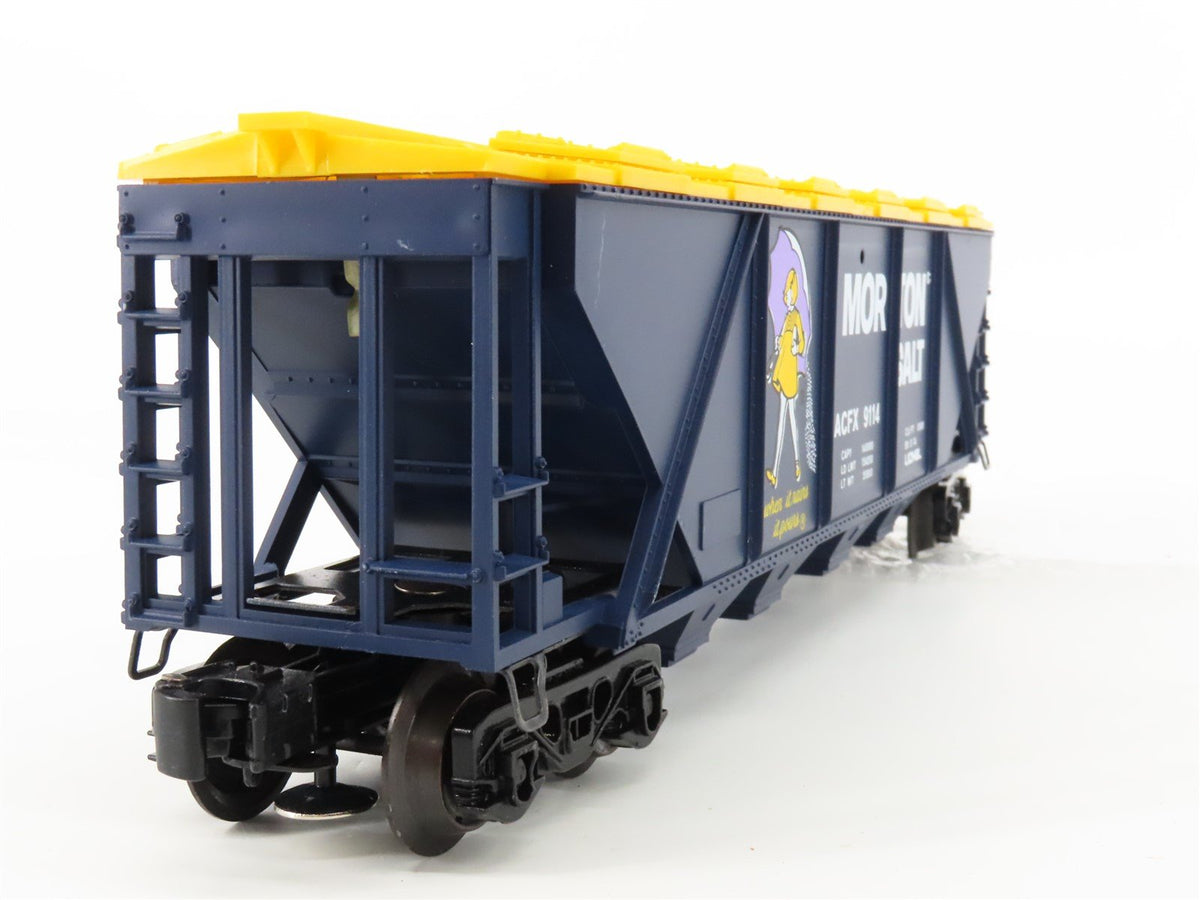 O Gauge 3-Rail Lionel 6-9114 ACFX Morton Salt 4-Bay Covered Hopper #9114