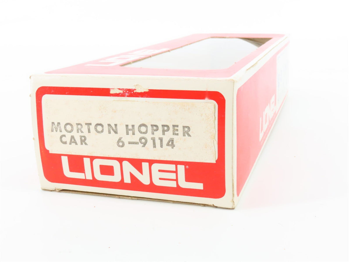 O Gauge 3-Rail Lionel 6-9114 ACFX Morton Salt 4-Bay Covered Hopper #9114