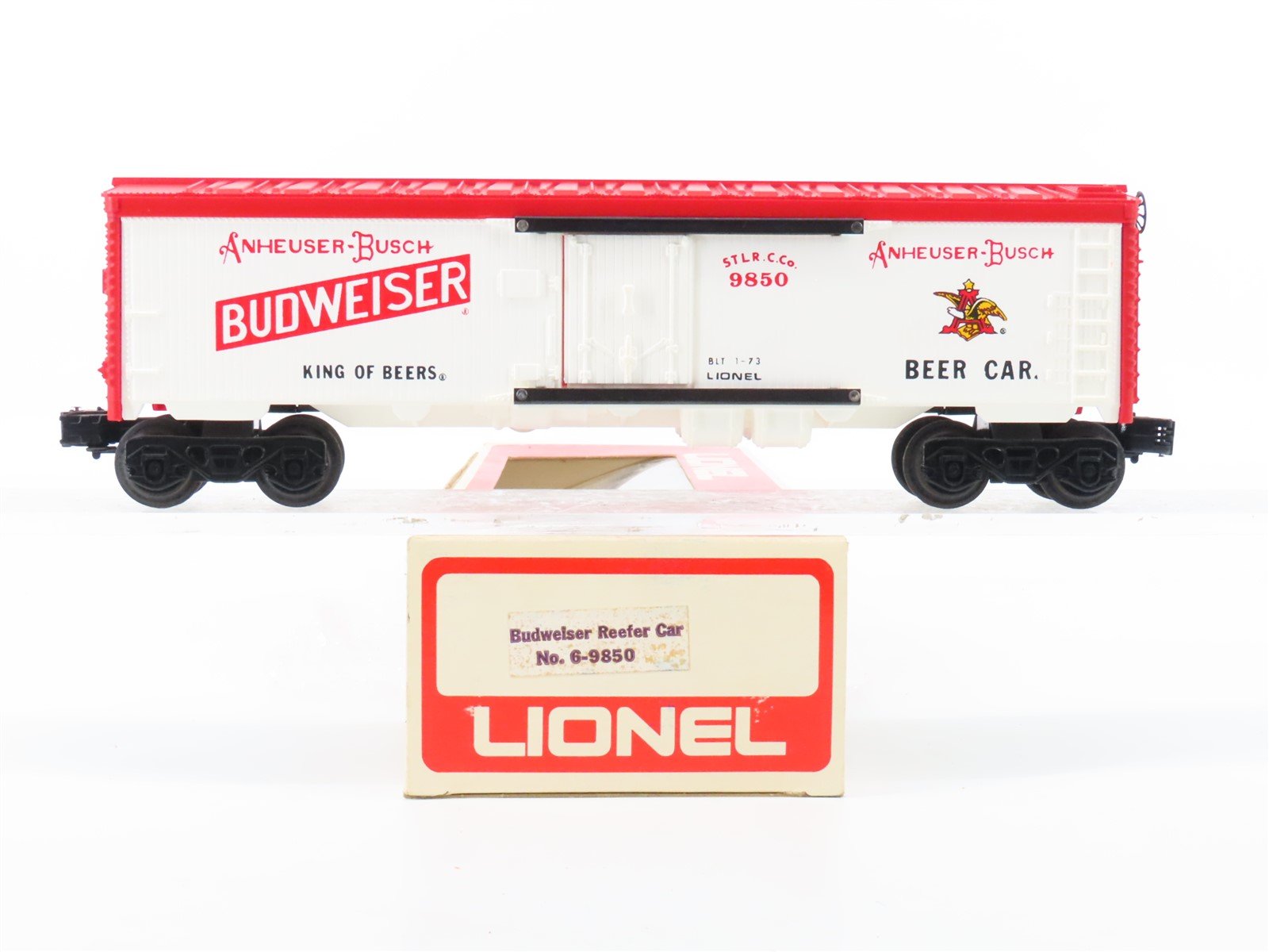 O Gauge 3-Rail Lionel 6-9850 STLRCCo Budweiser Beer Reefer #9850