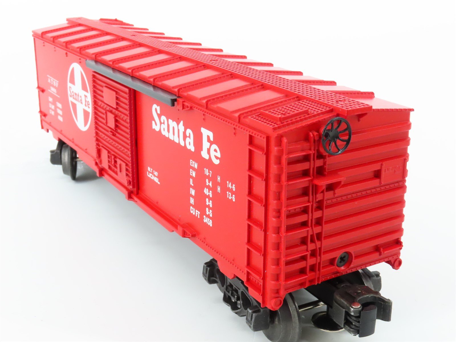 O Gauge 3-Rail Lionel 6-19805 ATSF Santa Fe Railroad Operating Box Car #19805