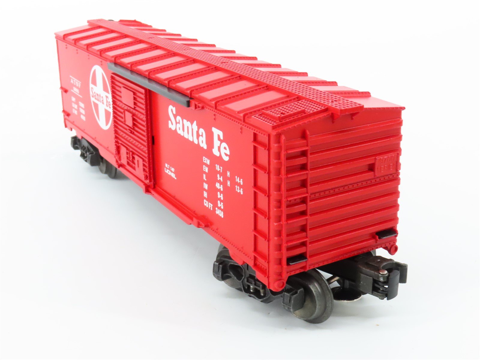 O Gauge 3-Rail Lionel 6-19805 ATSF Santa Fe Railroad Operating Box Car #19805