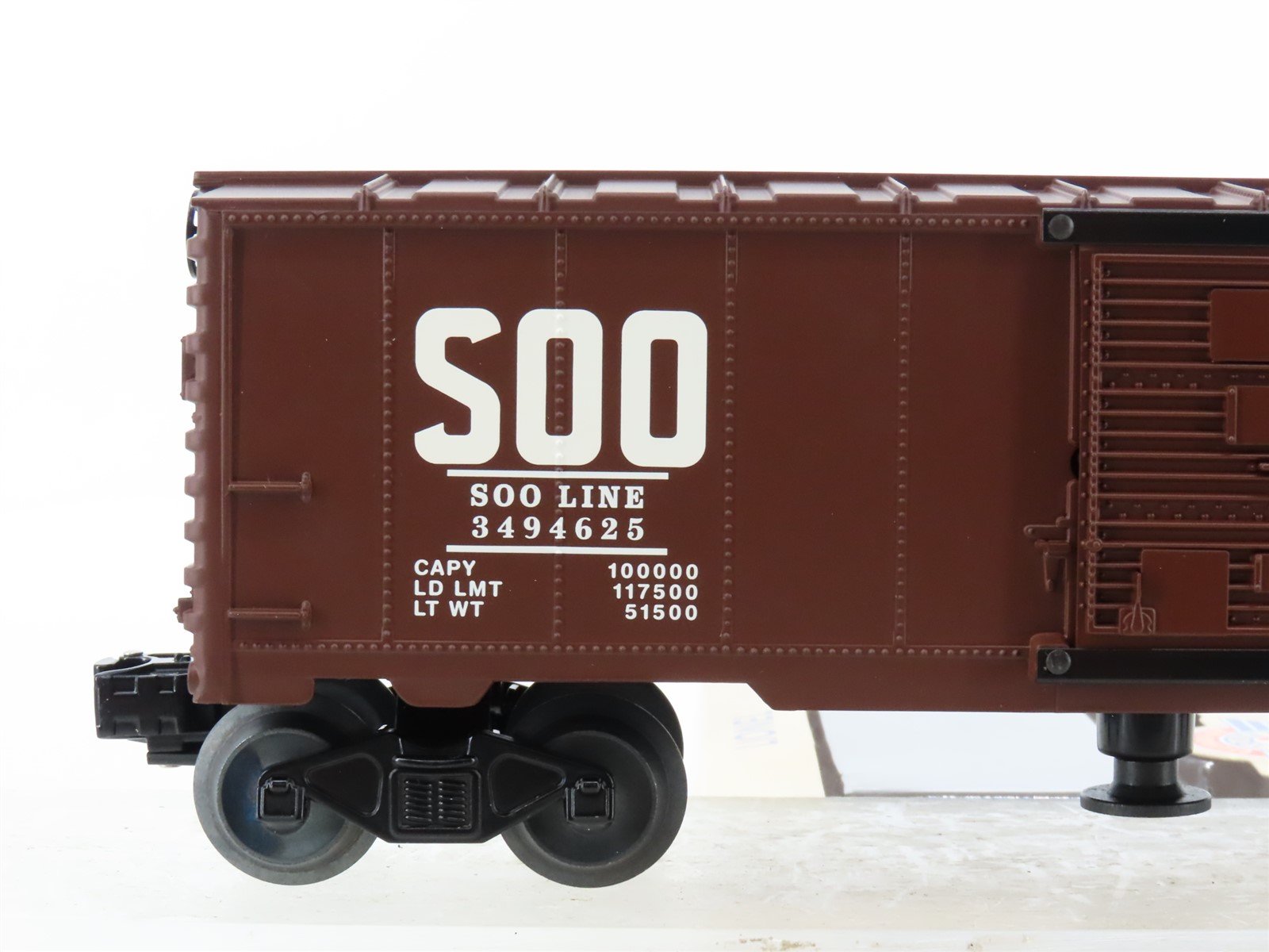O Gauge 3-Rail Lionel Postwar 6-29888 SOO Line Operating Box Car #3494625