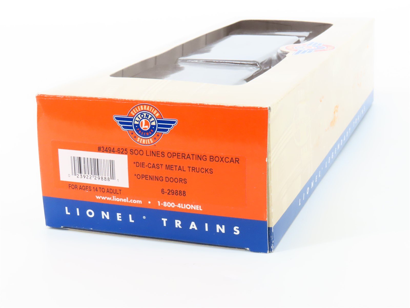 O Gauge 3-Rail Lionel Postwar 6-29888 SOO Line Operating Box Car #3494625