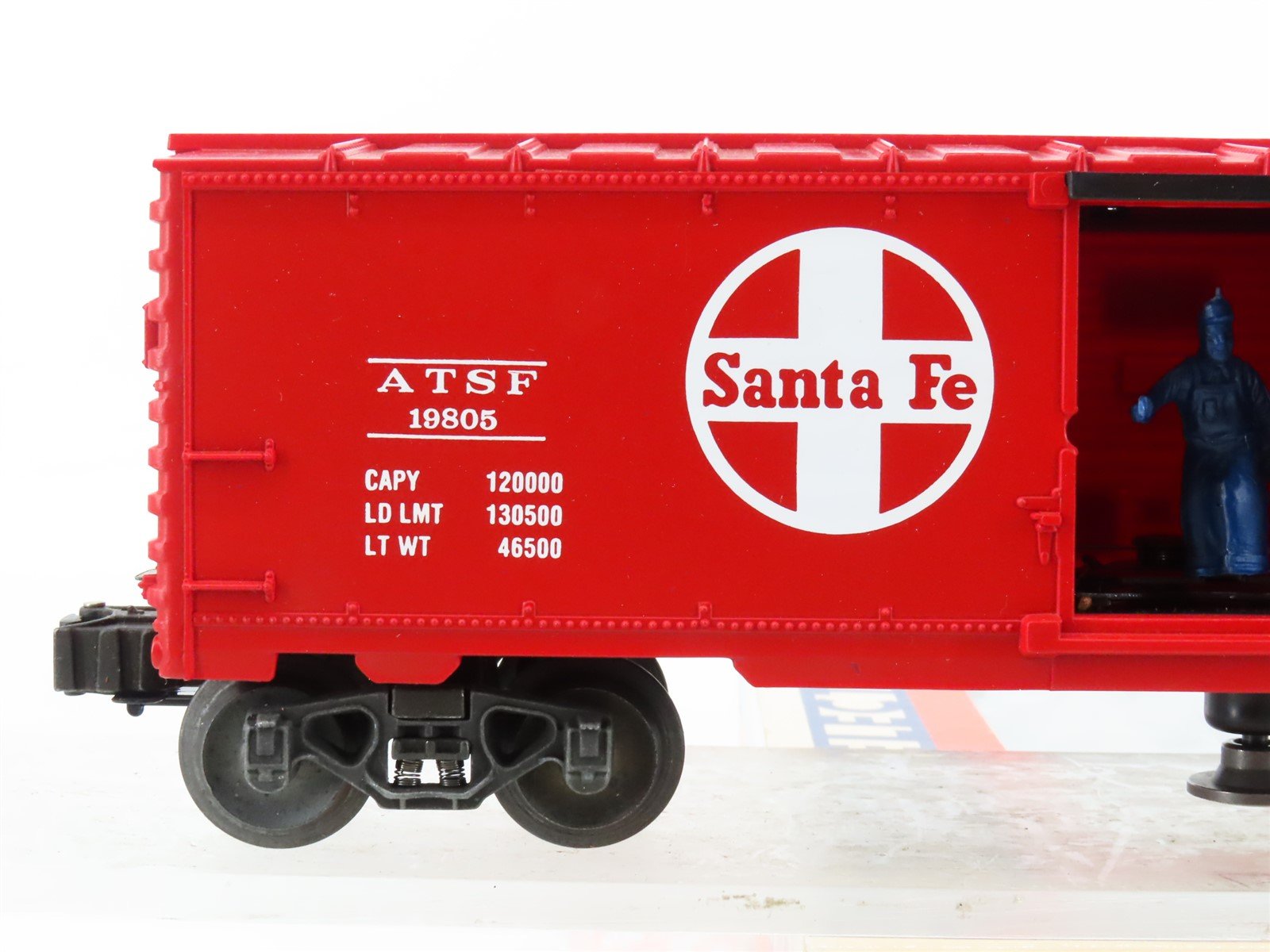 O Gauge 3-Rail Lionel 6-19805 ATSF Santa Fe Railroad Operating Box Car #19805
