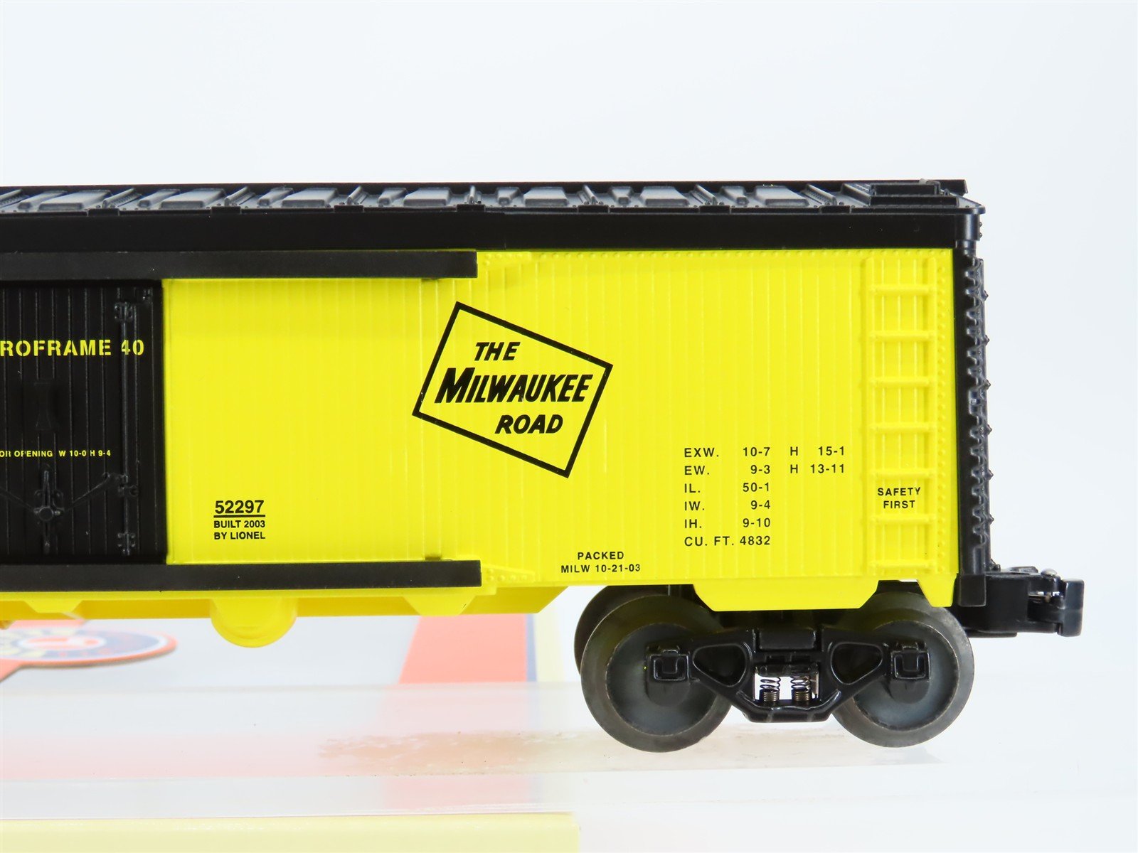 O Gauge 3-Rail Lionel 6-52297 MILW Milwaukee Lionel Railroad Club Reefer 194703