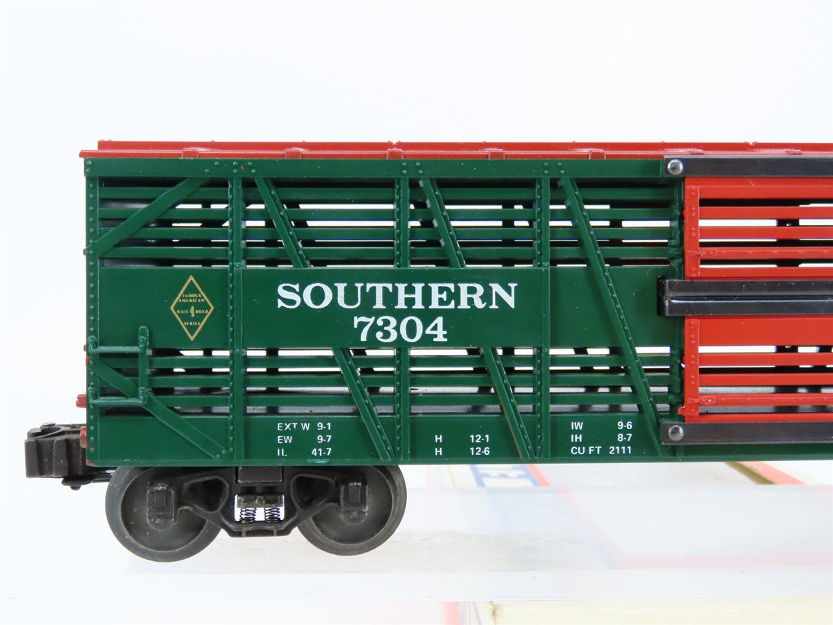 O Gauge 3-Rail Lionel 6-7304 SR Southern Double Door Stock Car #7304