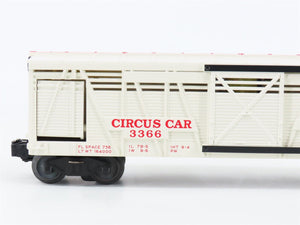 O Gauge 3-Rail Lionel 6-36703 Operating Circus Stock Car and Corral