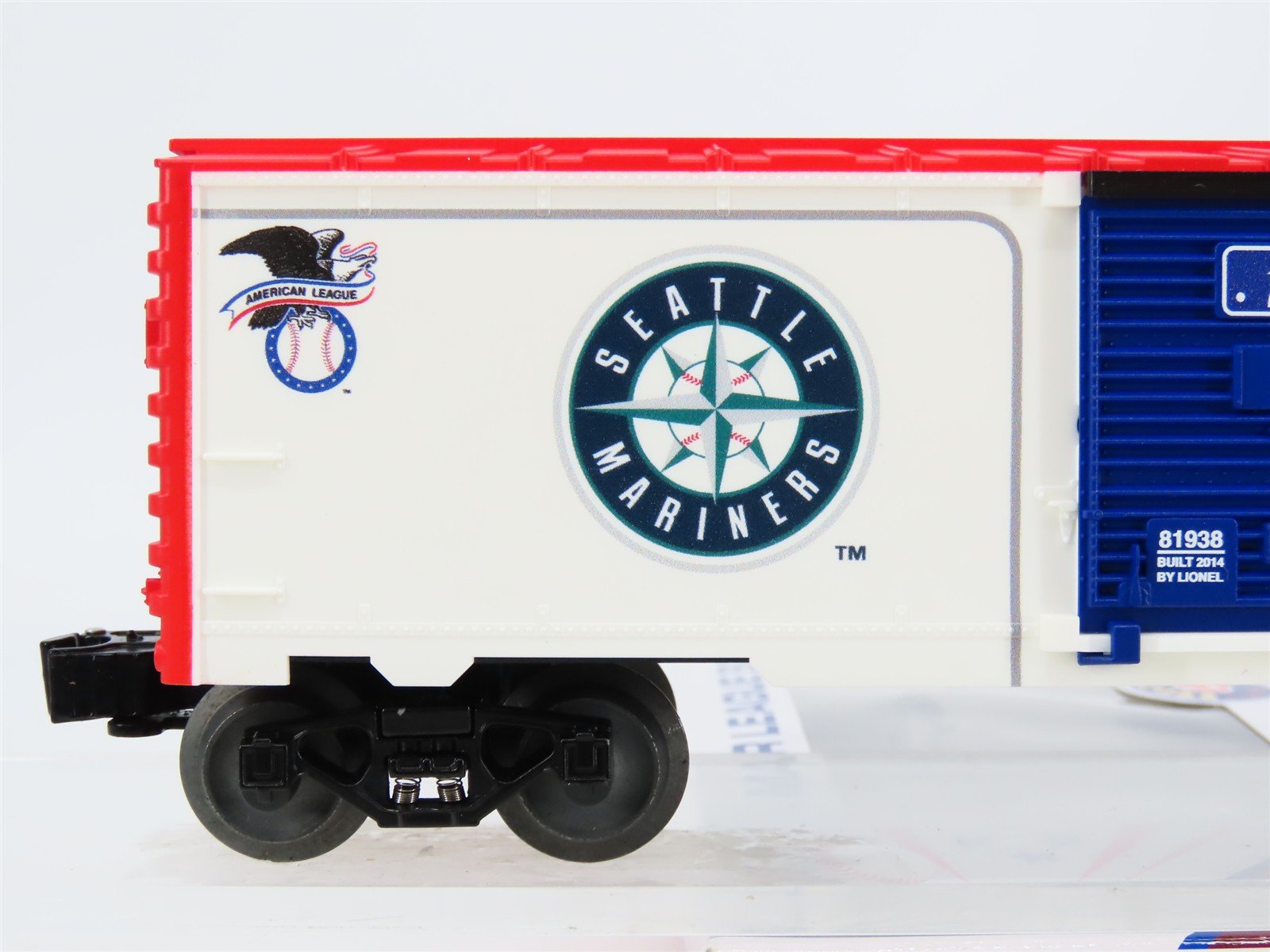 O Gauge 3-Rail Lionel 6-81938 Seattle Mariners Boxcar #81938