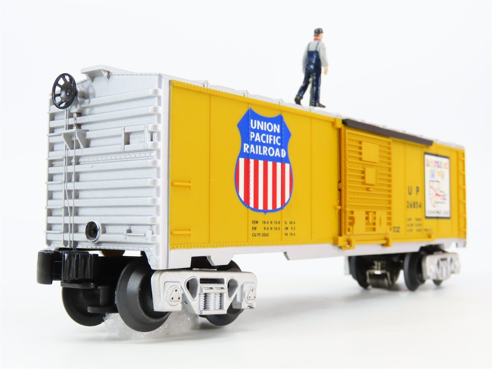 O Gauge 3-Rail Lionel 6-26854 UP Union Pacific Walking Brakeman Boxcar #26854