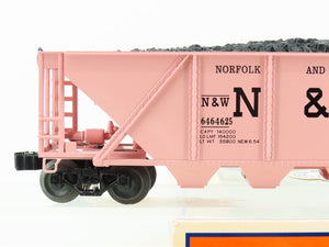 O Gauge 3-Rail Lionel 6464 6-19357 N&W Norfolk & Western 4 Bay Hopper w/Load