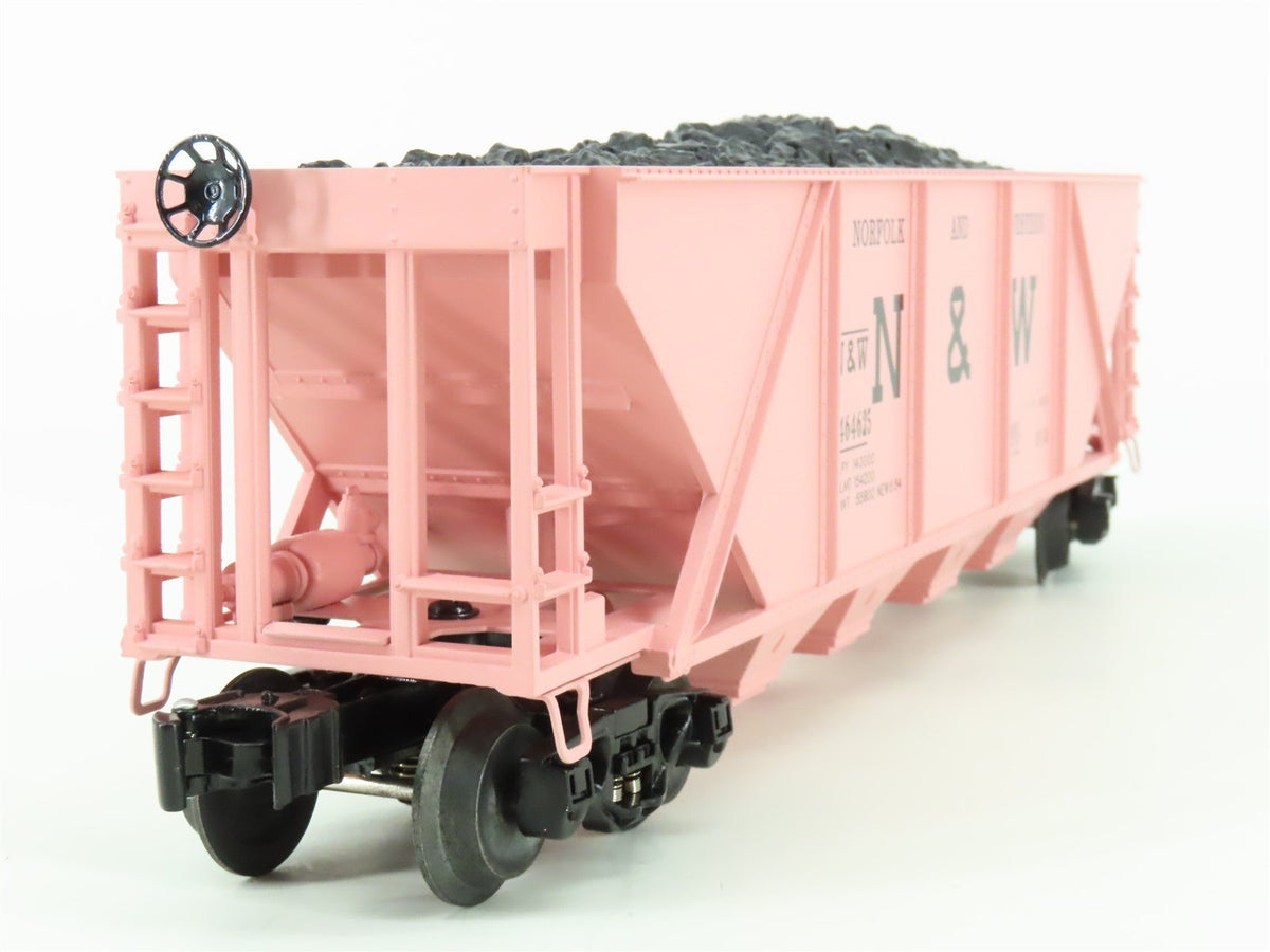 O Gauge 3-Rail Lionel 6464 6-19357 N&amp;W Norfolk &amp; Western 4 Bay Hopper w/Load