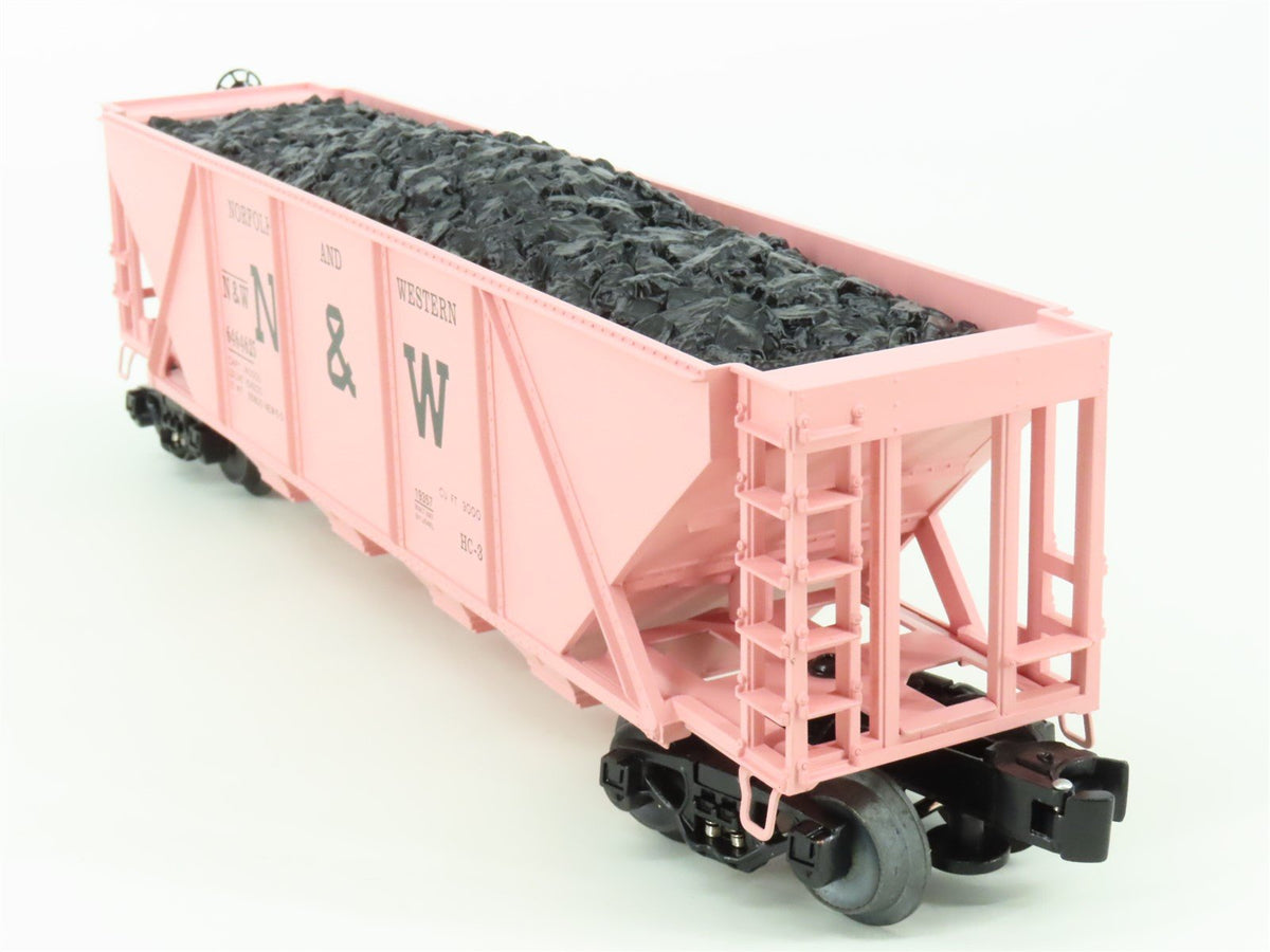 O Gauge 3-Rail Lionel 6464 6-19357 N&amp;W Norfolk &amp; Western 4 Bay Hopper w/Load