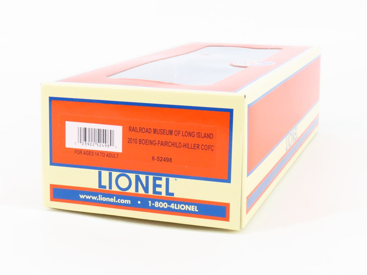 O Gauge 3-Rail Lionel 6-52498 RMLI Long Island Flatcar #9009 w/ Boeing Container
