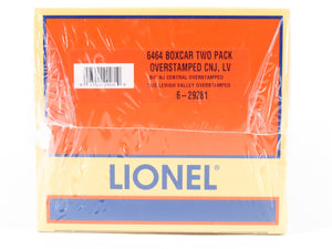 O Gauge 3-Rail Lionel 6-29281 6464 CNJ, LV Overstamped Boxcar 2 pack--Sealed