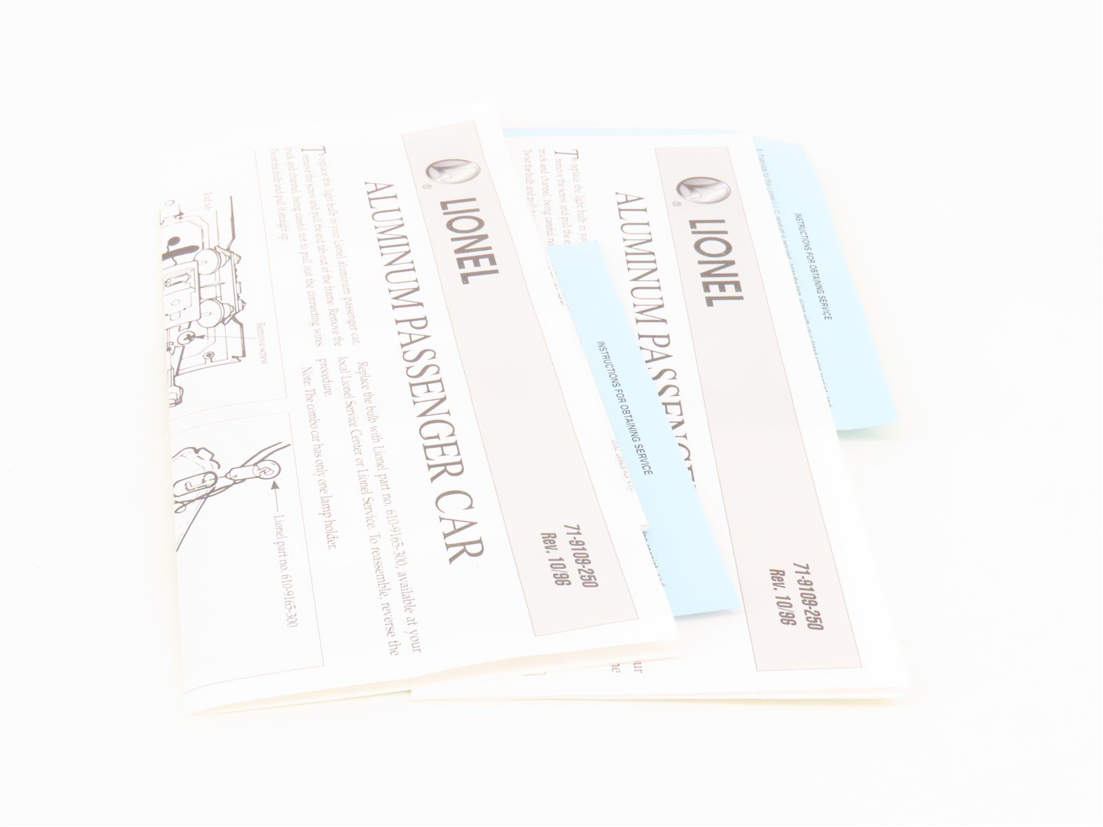 O Gauge 3-Rail Lionel 6-19183 GN Empire Builder Aluminum Passenger 2-Pack