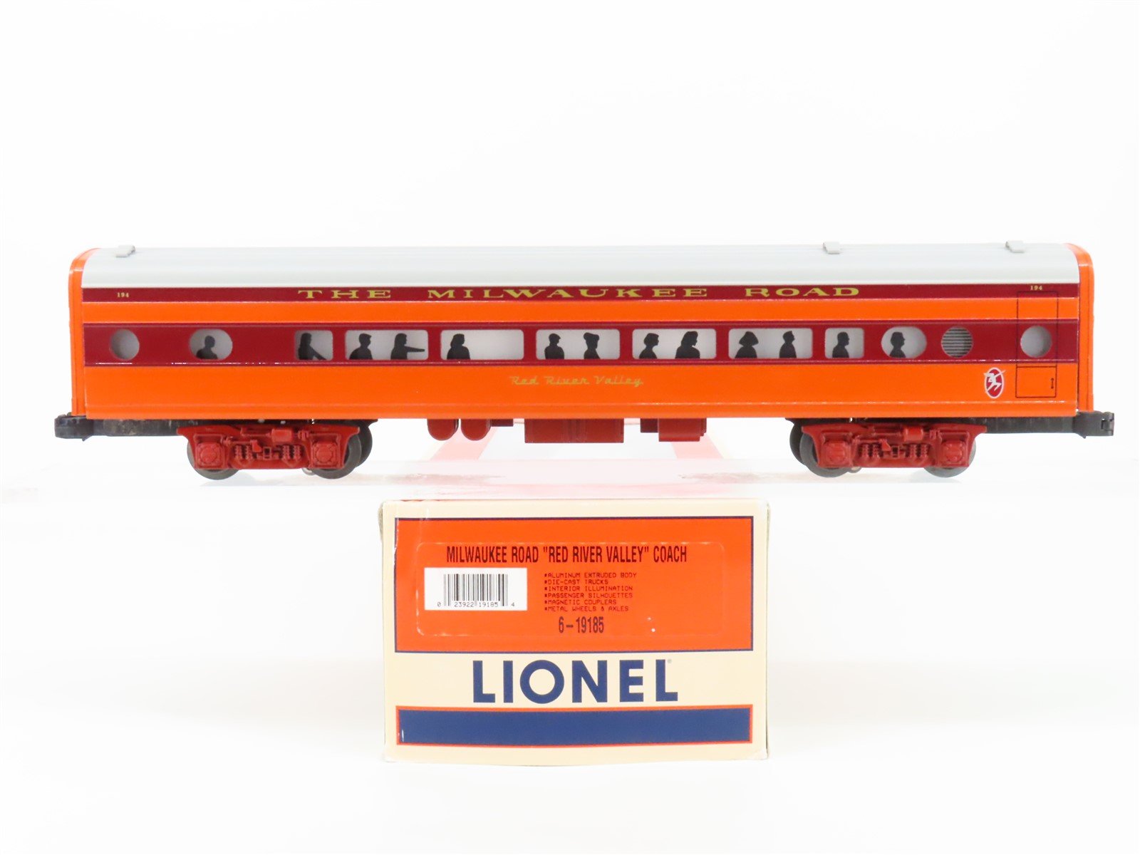O Gauge 3-Rail Lionel 6-19185 MILW Hiawatha Coach Passenger "Red River Valley"