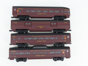 O Gauge 3-Rail Williams 43056 PRR Pennsylvania 60' Aluminum Passenger 4-Car Set