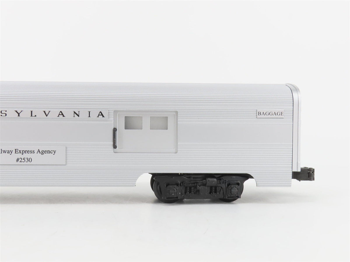 O Gauge 3-Rail Williams 43049 PRR Pennsylvania 60&#39; Aluminum Passenger 2-Car Set