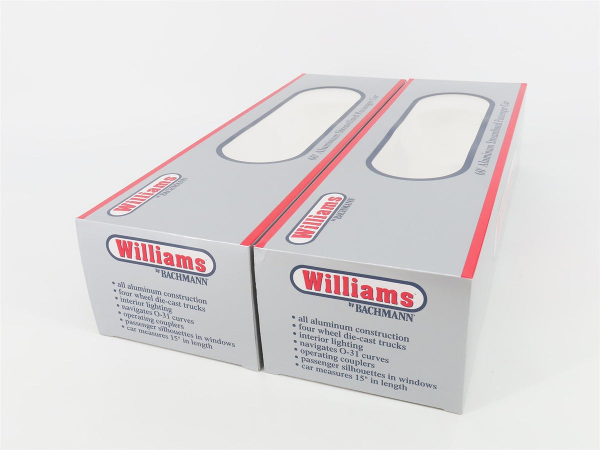O Gauge 3-Rail Williams 43049 PRR Pennsylvania 60&#39; Aluminum Passenger 2-Car Set