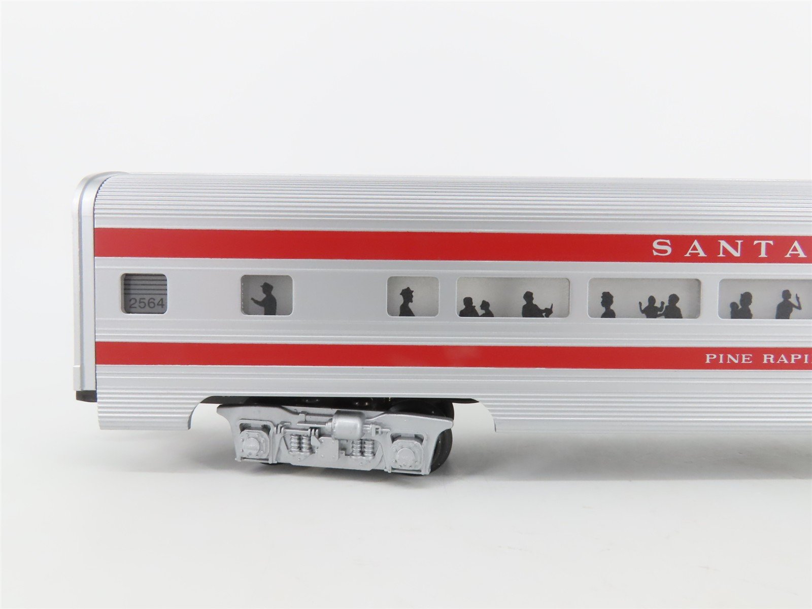 O Gauge 3-Rail Williams 43048 ATSF Santa Fe 60' Aluminum Passenger 2-Car Set