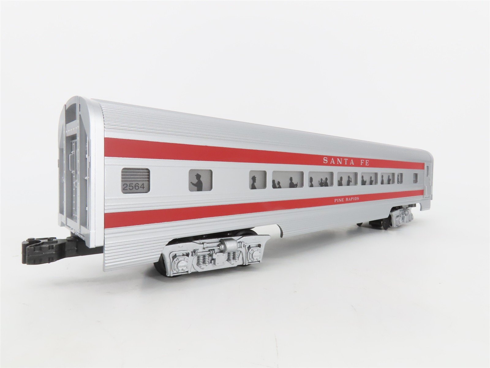 O Gauge 3-Rail Williams 43048 ATSF Santa Fe 60' Aluminum Passenger 2-Car Set