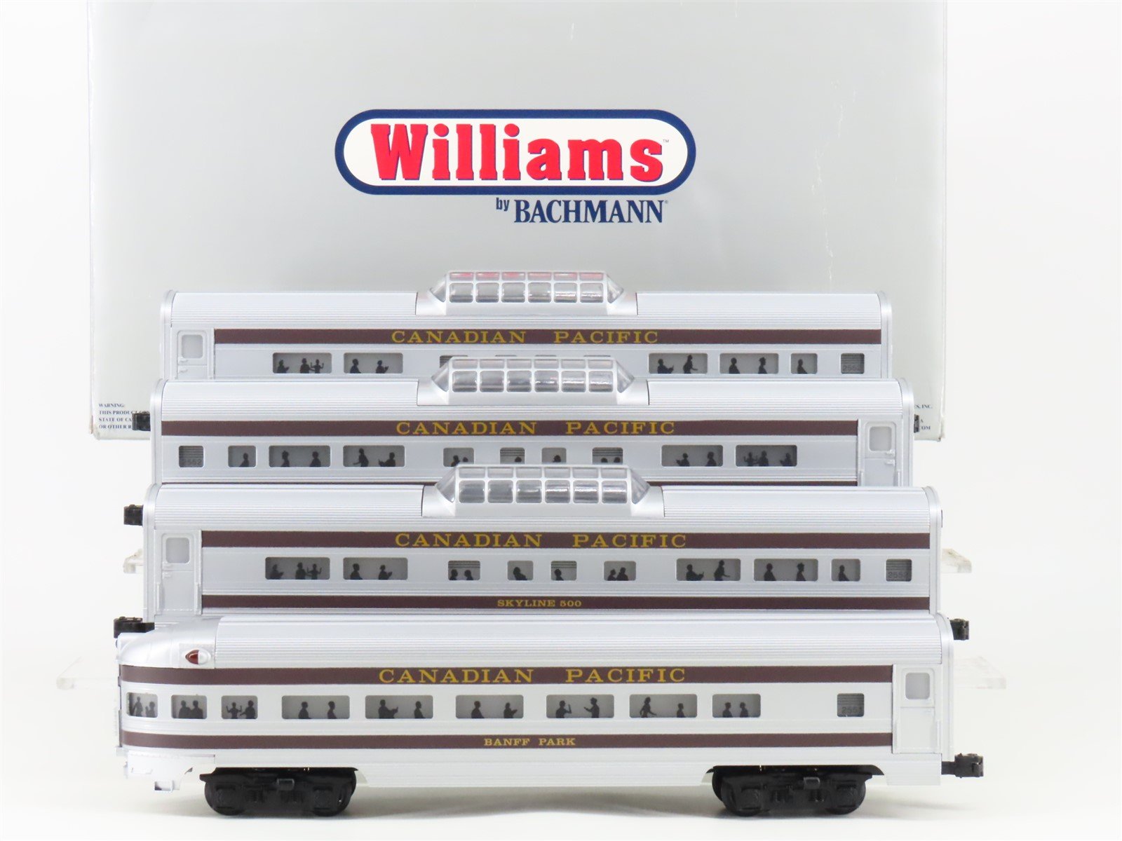 O Gauge 3-Rail Williams 43086 CP Canadian Pacific Aluminum Passenger 4-Car Set