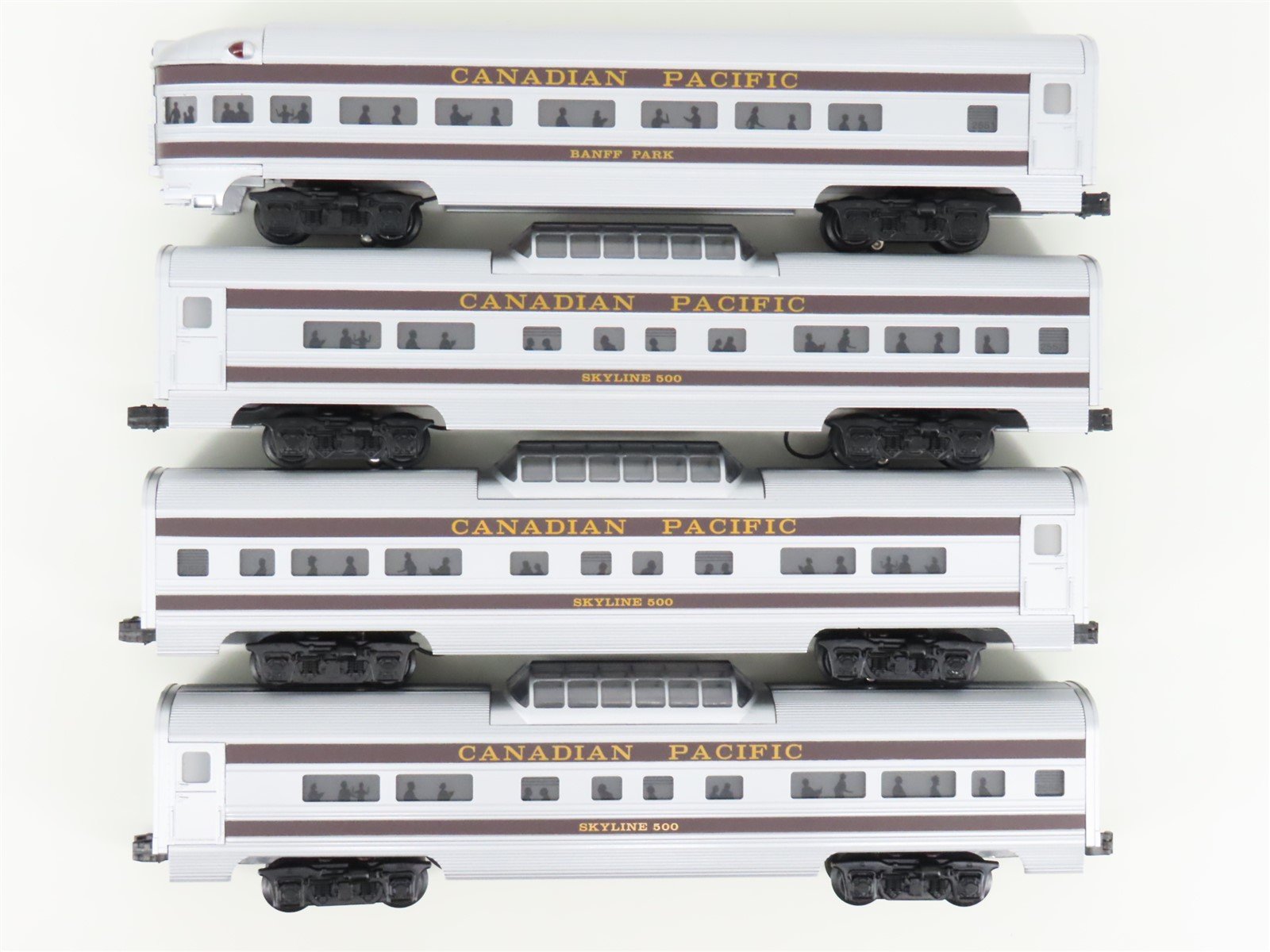 O Gauge 3-Rail Williams 43086 CP Canadian Pacific Aluminum Passenger 4-Car Set