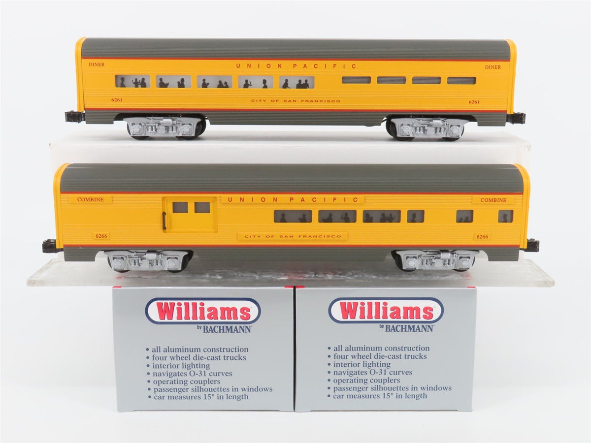 O Gauge 3-Rail Williams 43019 UP Union Pacific Combine/Diner Passenger 2-Car Set