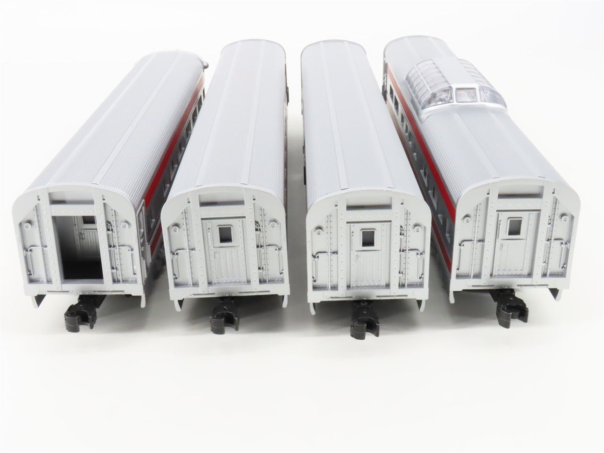 O Gauge 3-Rail Williams 43098 ATSF Santa Fe 60&#39; Aluminum Passenger 4-Car Set