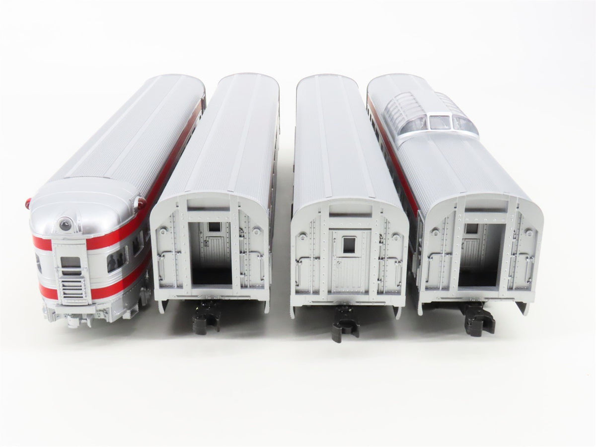 O Gauge 3-Rail Williams 43098 ATSF Santa Fe 60&#39; Aluminum Passenger 4-Car Set