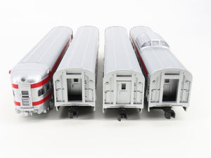 O Gauge 3-Rail Williams 43098 ATSF Santa Fe 60' Aluminum Passenger 4-Car Set