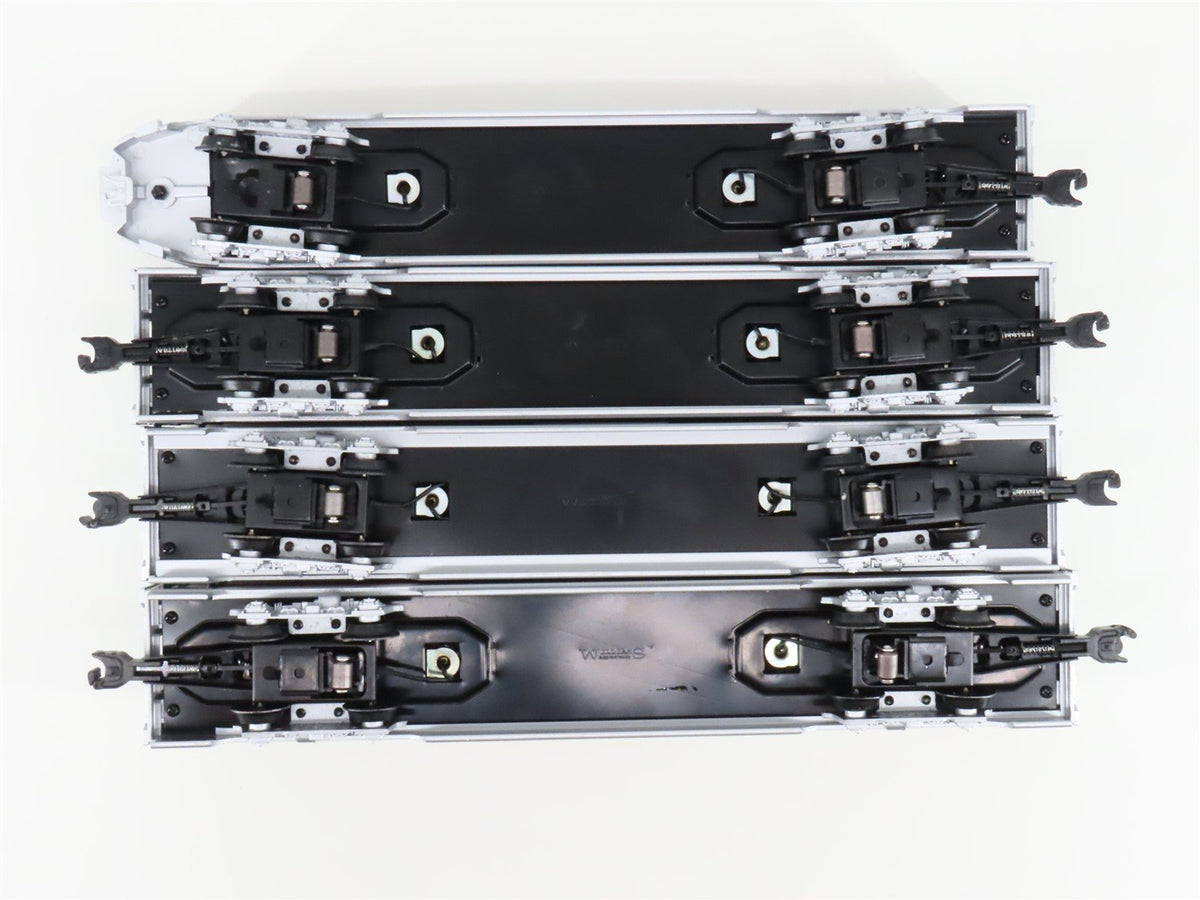 O Gauge 3-Rail Williams 43098 ATSF Santa Fe 60&#39; Aluminum Passenger 4-Car Set