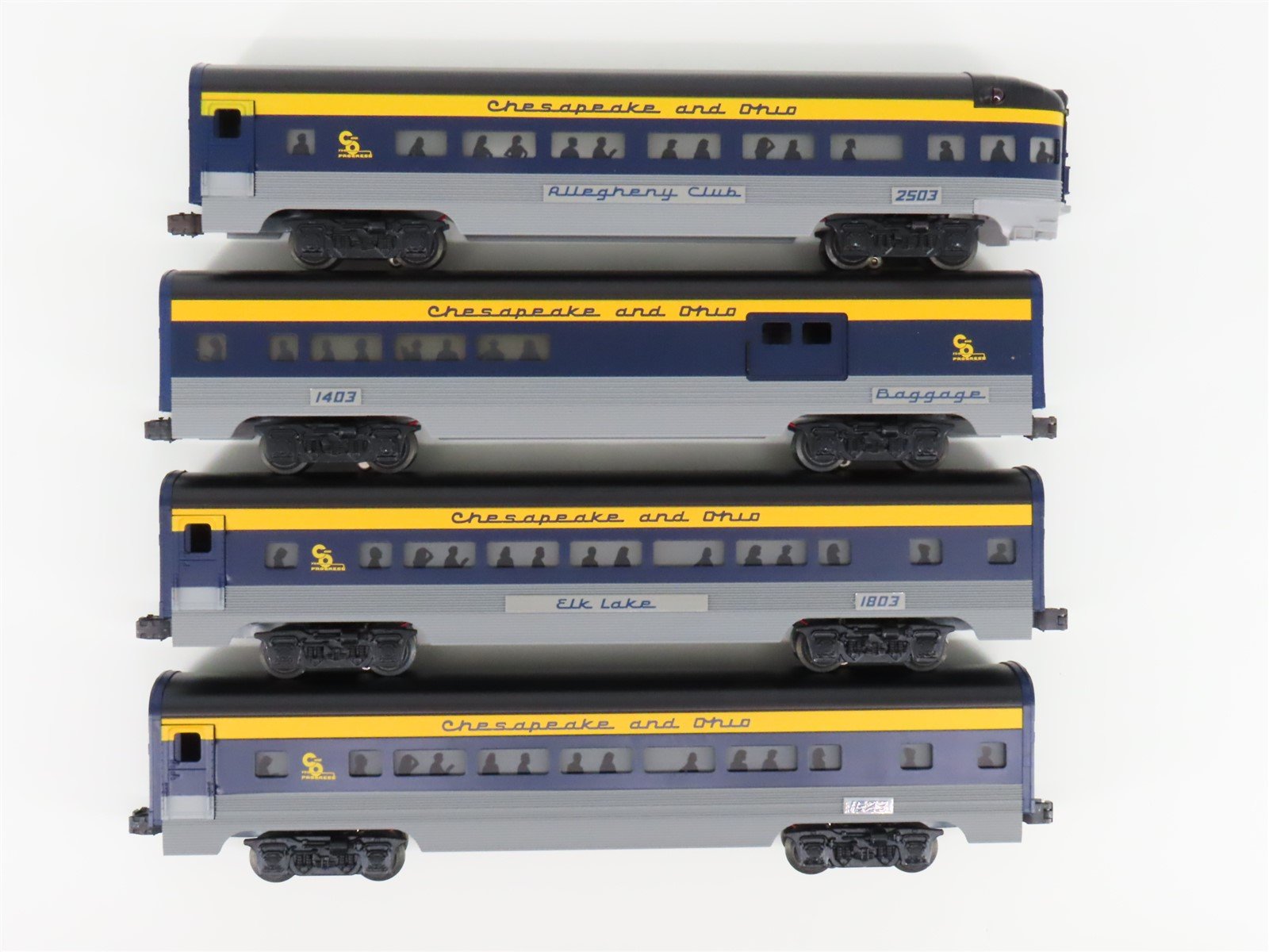 O Gauge 3-Rail Lionel 6-19153 C&O Chesapeake Ohio Aluminum 4-Car Passenger Set